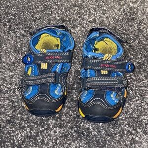 Stride Rite Navy and Yellow Kids Sandles